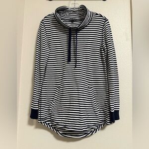 J. Crew Mercantile Striped Waffle Knit Sweater
